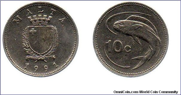 1991 10 cents