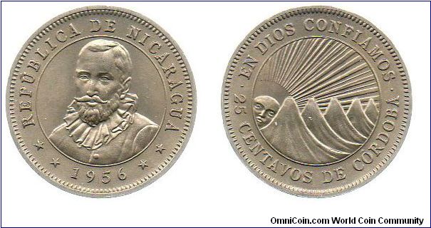 1956 25 centavos