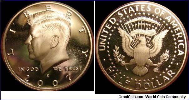 2007-S Proof Kennedy Half Dollar