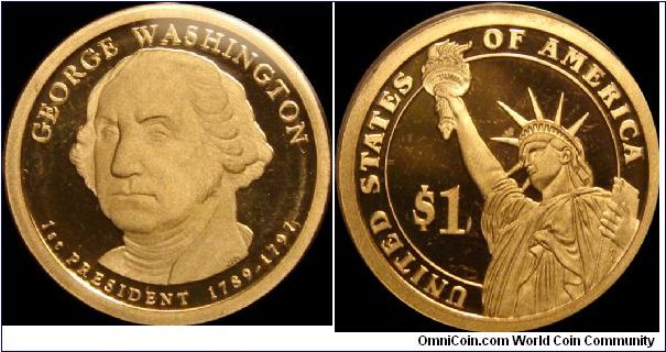 2007-S Proof Washington Presidential Dollar