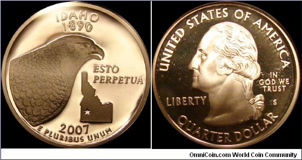 2007-S Proof Idaho State Quarter