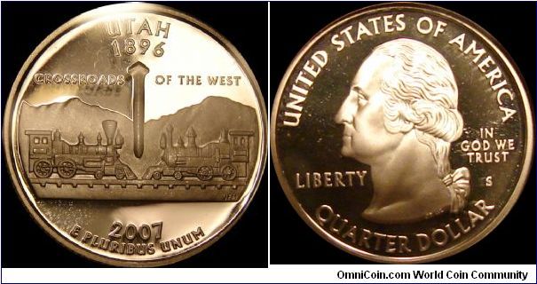 2007-S Proof Utah State Quarter