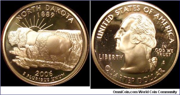 2006-S Proof North Dakota State Quarter