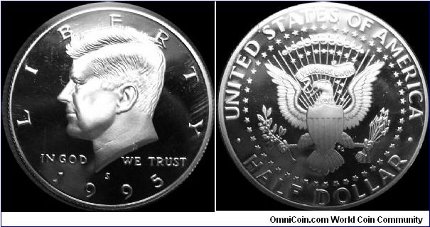 1995-S Proof Kennedy Half