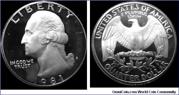 1981-S Proof Washington Quarter