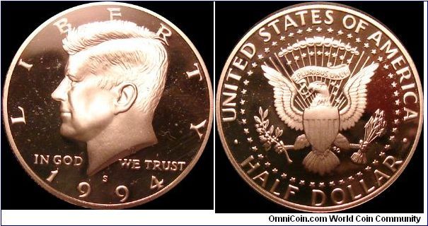1994-S Proof Kennedy Half Dollar