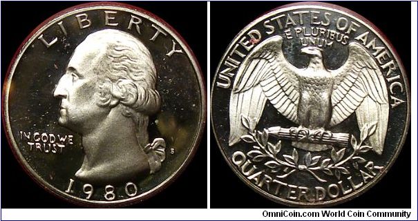 1980-S Proof Washington Quarter