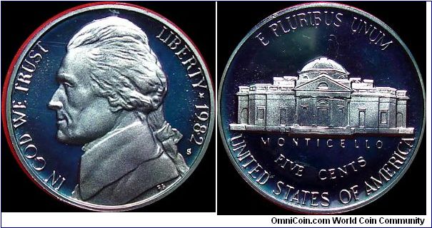 1982-S Proof Jefferson Nickel
