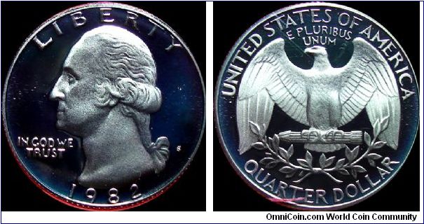 1982-S Proof Washington Quarter