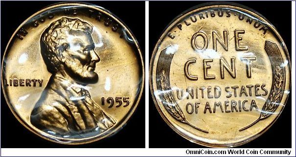 1955 Proof Lincoln Cent

Cellophane Pack