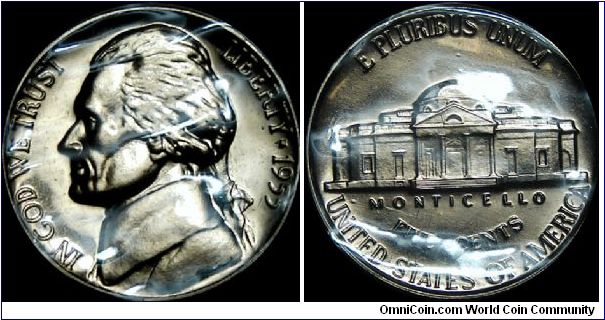 1955 Proof Jefferson Nickel

Cellophane Pack