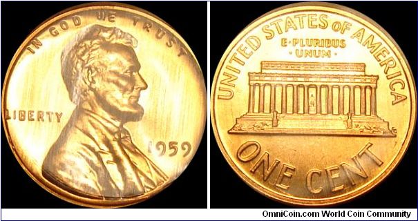 1959 Proof Lincoln Cent

Cellophane Pack
