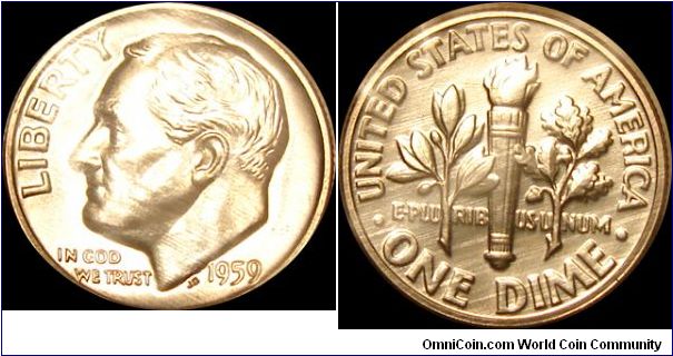 1956 Proof Roosevelt Dime

Cellophane Pack