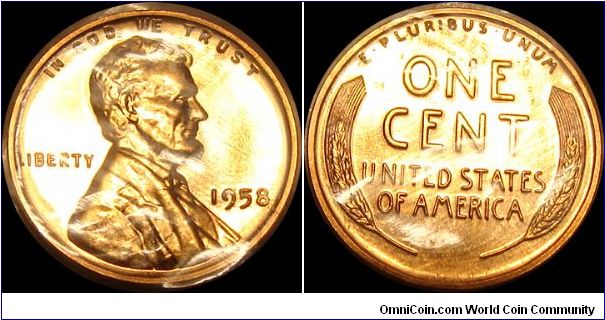 1958 Proof Lincoln Cent

Cellophane Pack