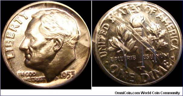 1953 Proof Roosevelt Dime


Cellophane Pack