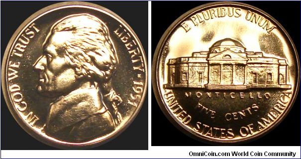 1951 Proof Jefferson Nickel

Cellophane Pack