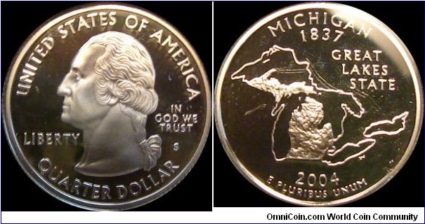 2004-S Proof Washington State Quarter
Michigan