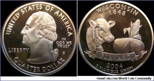 2004-S Proof Washington State Quarter
Wisconsin