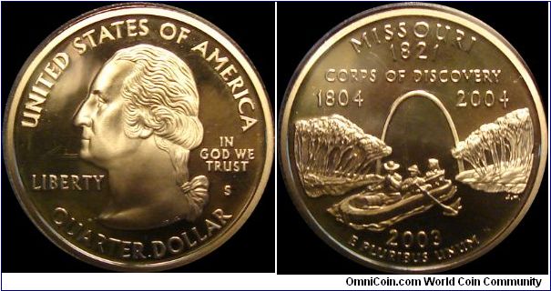 2003-S Proof Missouri State Quarter