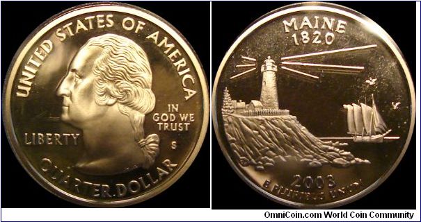 2003-S Proof Maine State Quarter