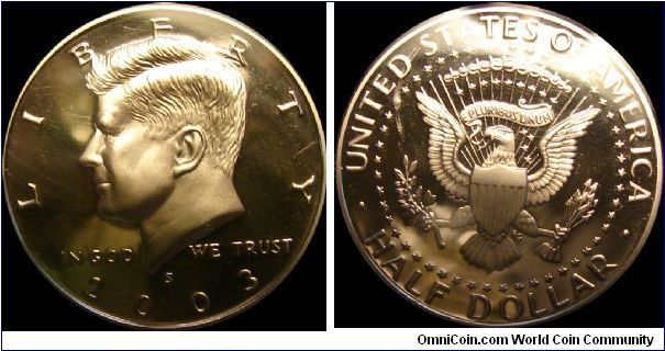 2003-S Proof Kennedy Half Dollar