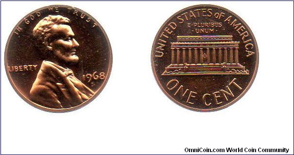 1968 S 1 cent