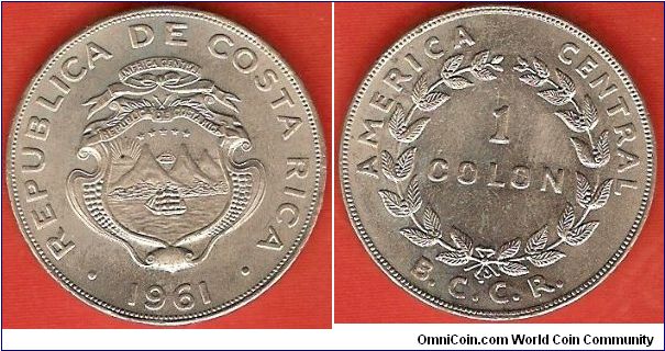 1 colon
America Central
Banco Central de Costa Rica (B.C.C.R.)
Philadelphia Mint
copper-nickel
