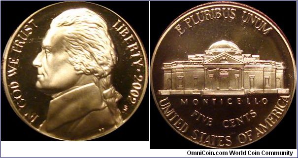2002-S Proof Jefferson Nickel