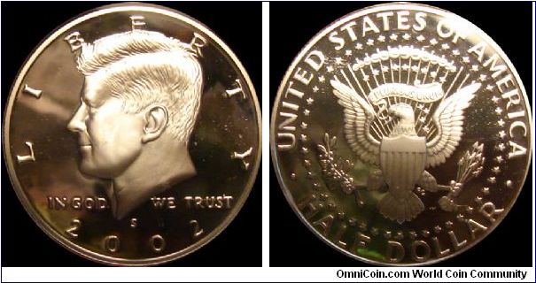2002-S Proof Kennedy Half Dollar