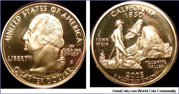 2005-S Proof California State Quarter