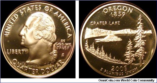 2002-S Proof Oregon State Quarter