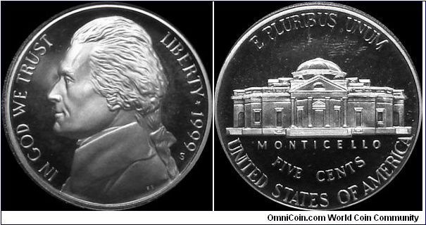 1999-S Proof Jefferson Nickel