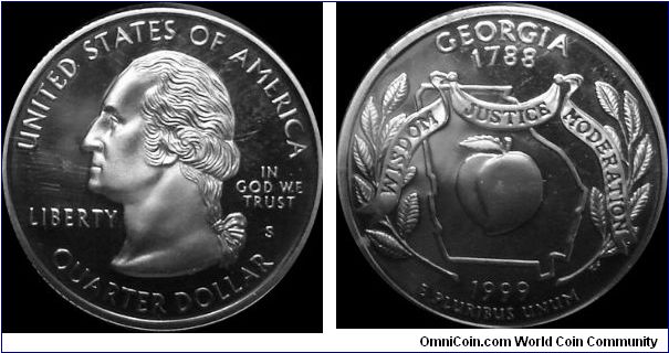 1999-S Proof Georgia State Quarter