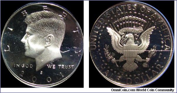 2001-S Proof Kennedy Half Dollar

Damaged Holder