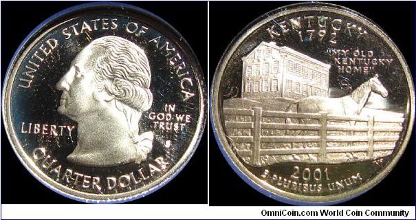 2001-S Proof Kentucky State Quarter