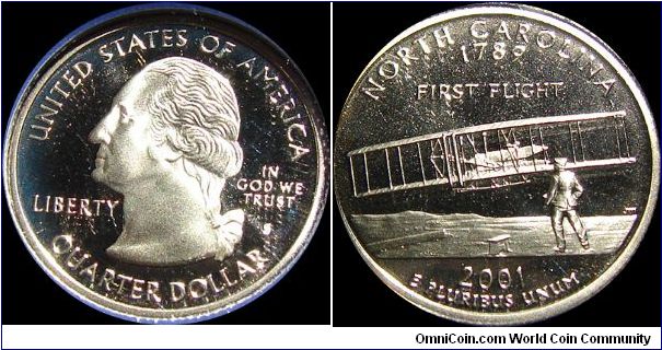 2001-S Proof North Carolina State Quarter