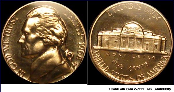 1968-S Proof Jefferson Nickel