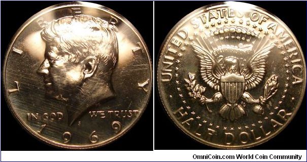 1969-S Proof Kennedy Half Dollar Silver Clad
