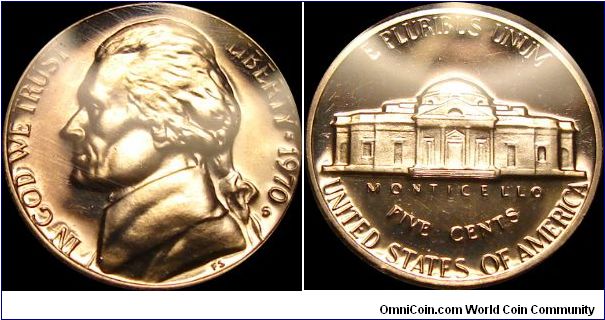 1970-S Proof Jefferson Nickel