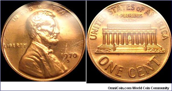 1970-S Proof Lincoln Cent Small Date