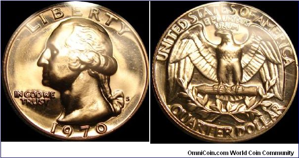 1970-S Proof Washington Quarter