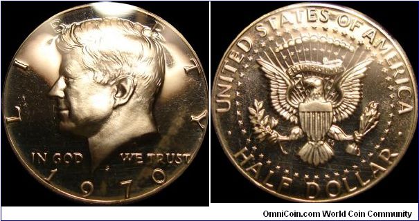 1970-S Proof Kennedy Half Dollar Silver Clad