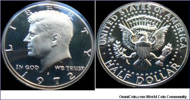 1972-S Proof Kennedy Half Dollar Silver Clad