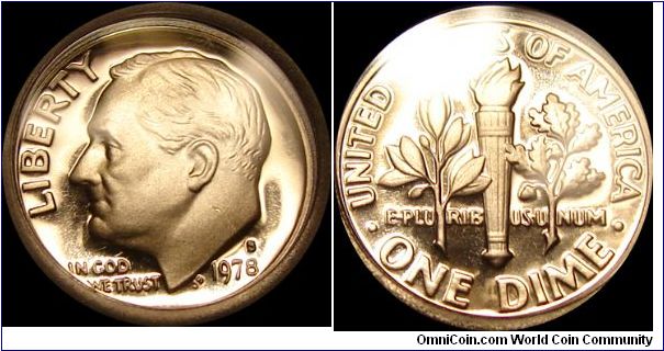 1978-S Proof Roosevelt Dime