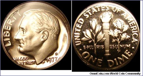 1977-S Proof Roosevelt Dime