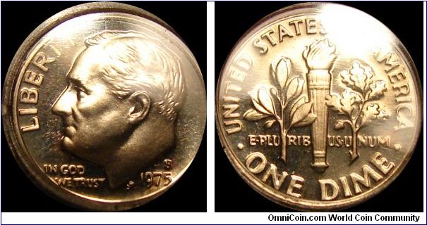 1975-S Proof Roosevelt Dime