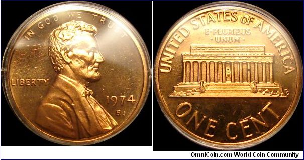 1974-S Proof Lincoln Cent