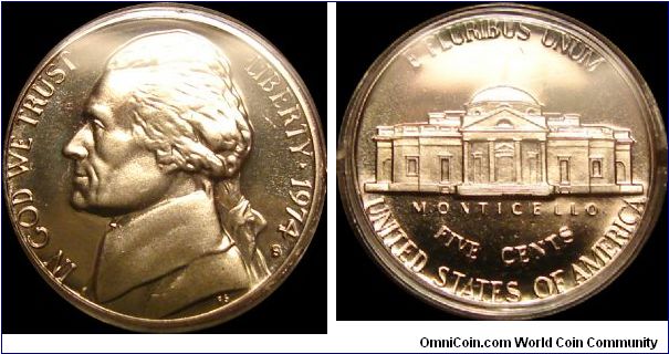 1974-S Proof Jefferson Nickel