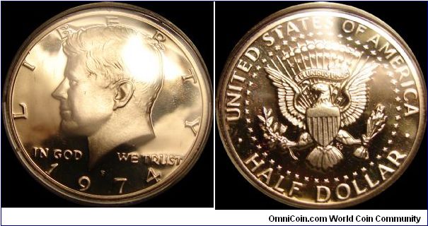 1974-S Proof Kennedy Half Dollar