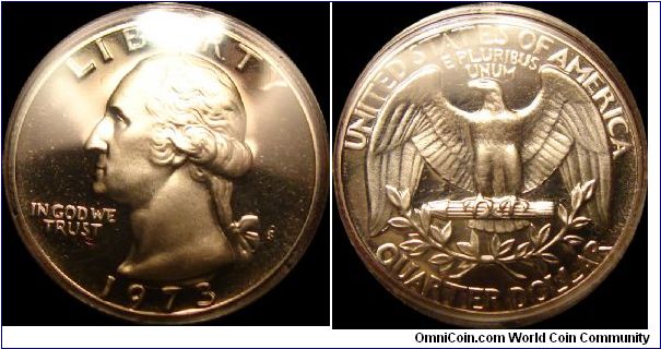 1973-S Proof Washington Quarter